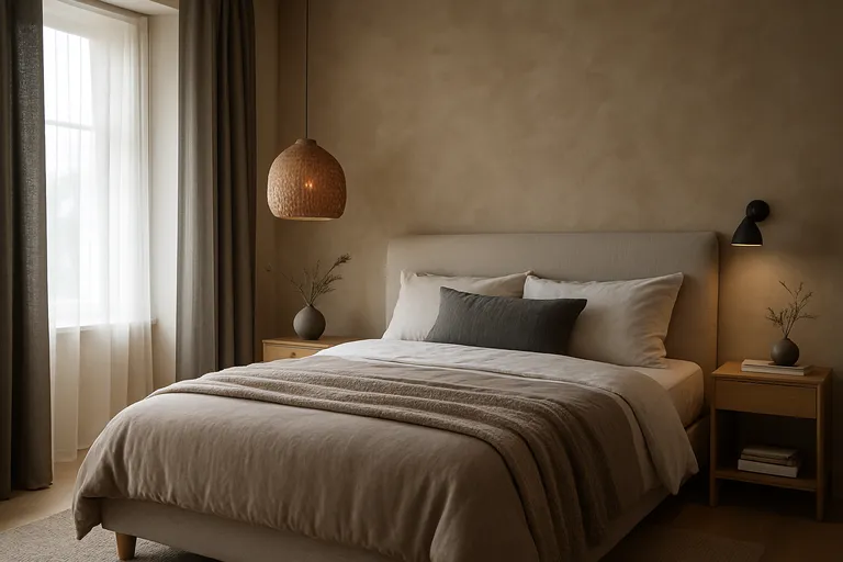 Creëer een rustgevende, stijlvolle slaapkamer met kleur, textuur en licht