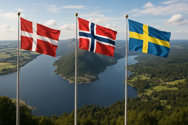 De drie landen in vogelvlucht