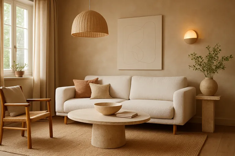 Woontrends met natuurlijke materialen en zachte kleuren voor een warm en duurzaam interieur